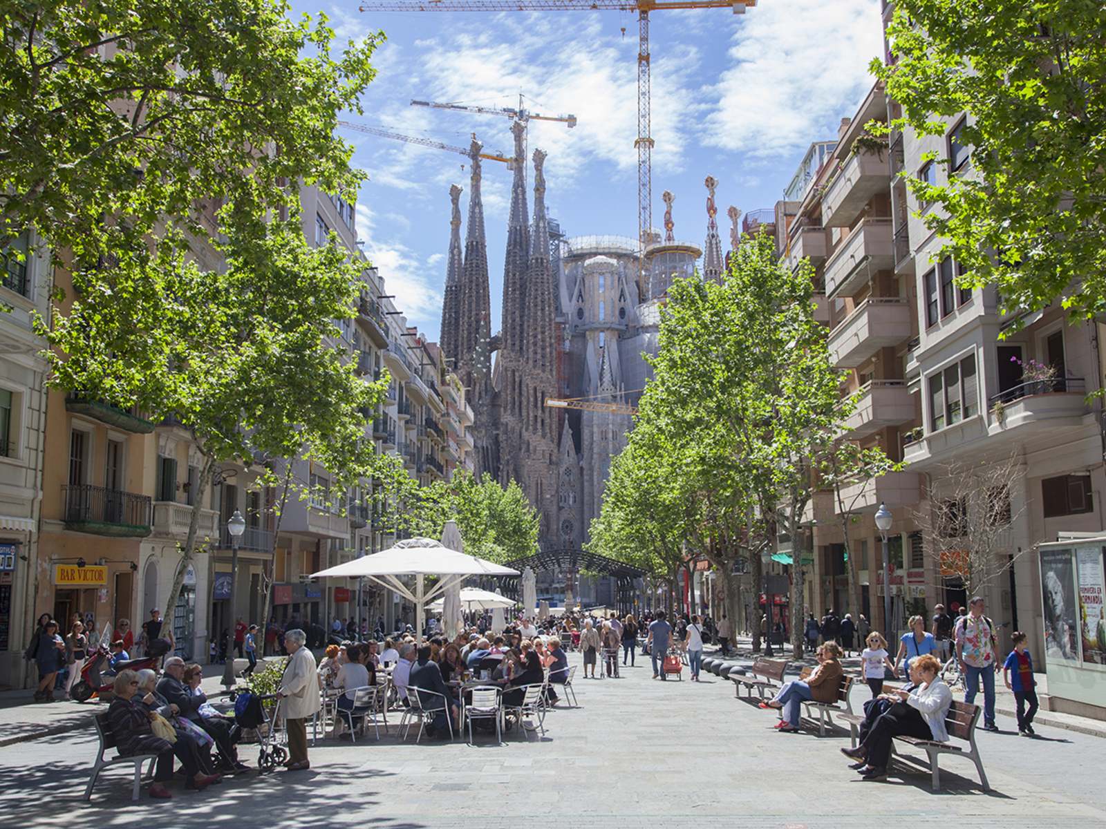 Eixample district in Barcelona, Teresa Helbig's headquarters.
