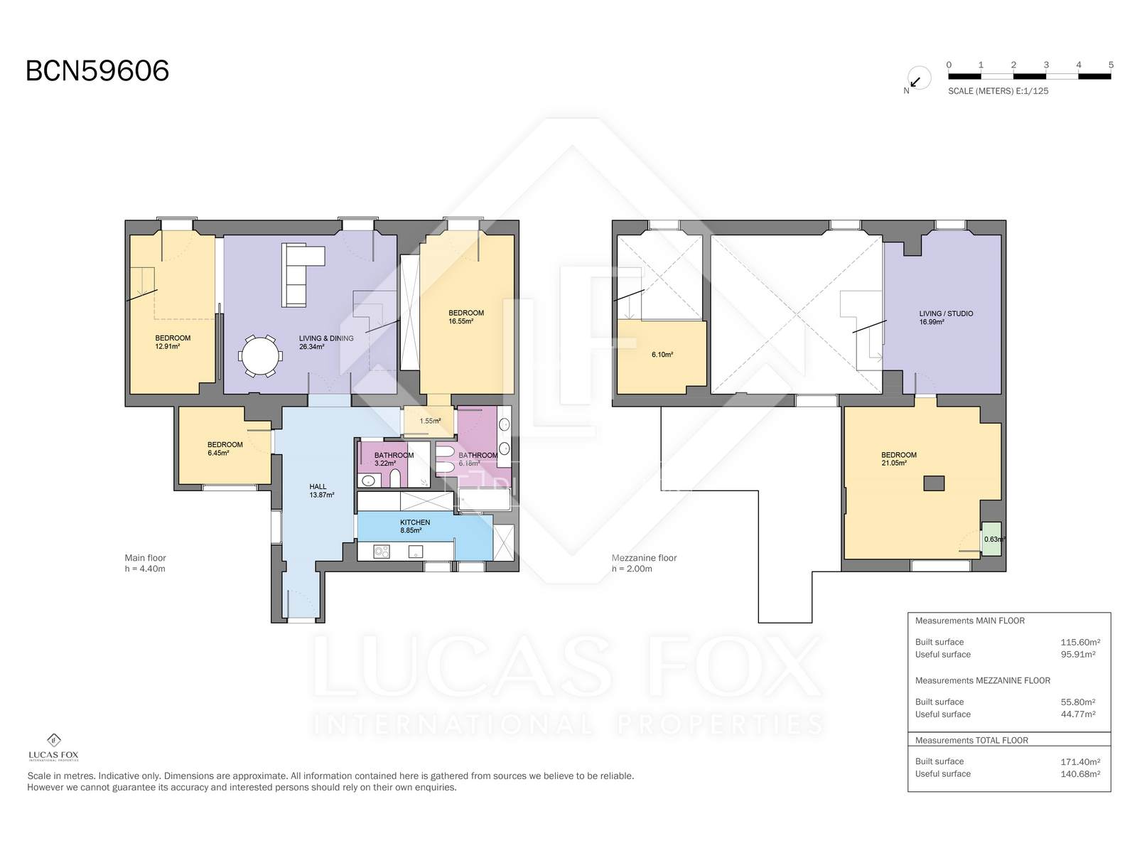 4 Bedrooms Apartment in Ronda Sant Pere