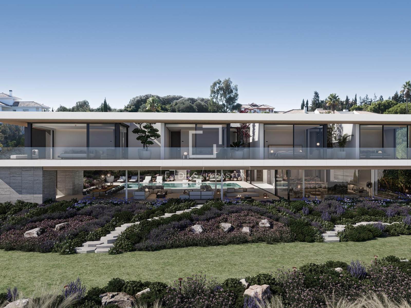 Villa Lago, a contemporary home for sale on La Reserva Golf Course, Sotogrande