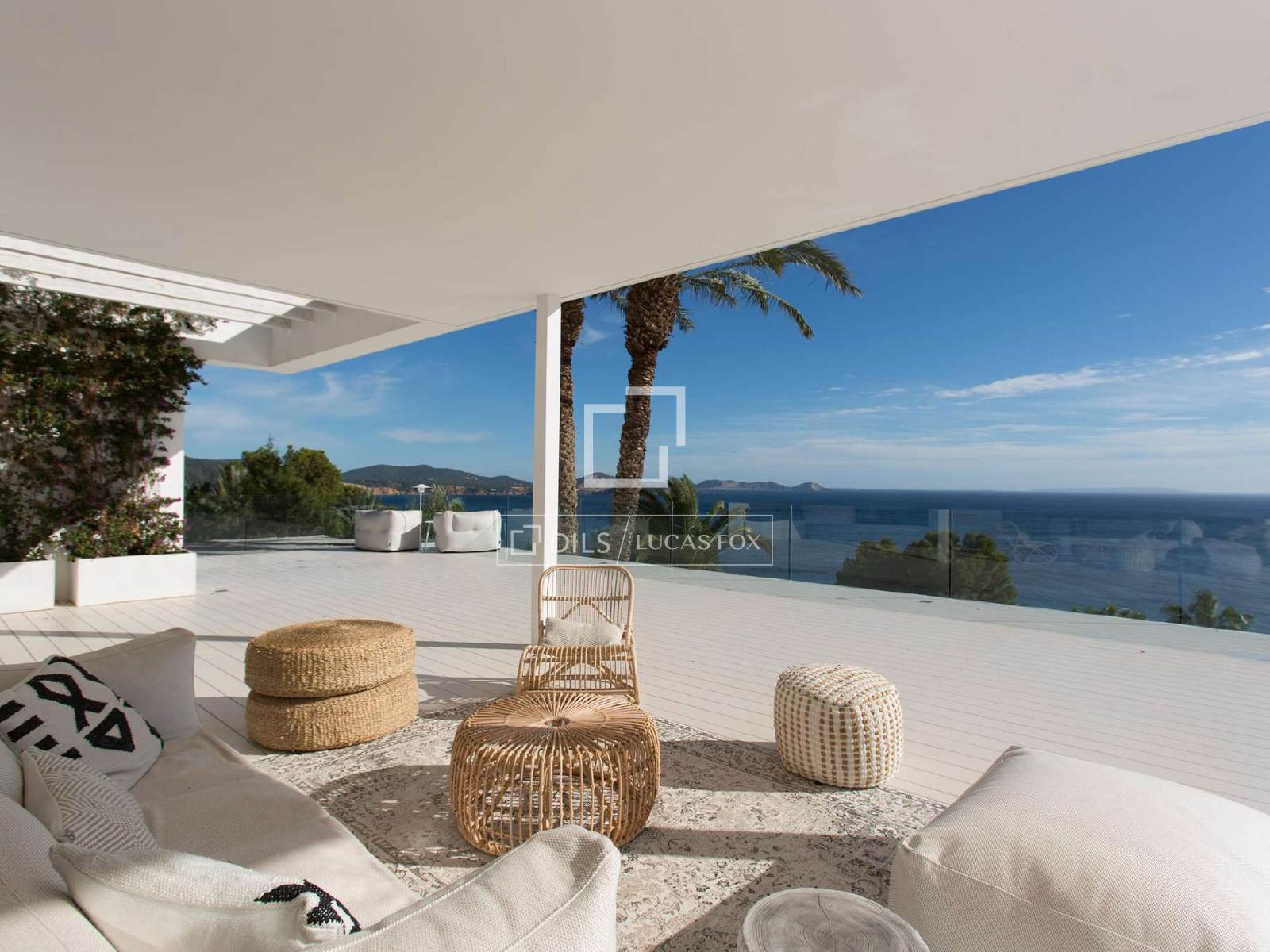 Stunning 5-bedroom villa with fantastic sea view and tourist licence for sale in Es Cubells, Ibiza