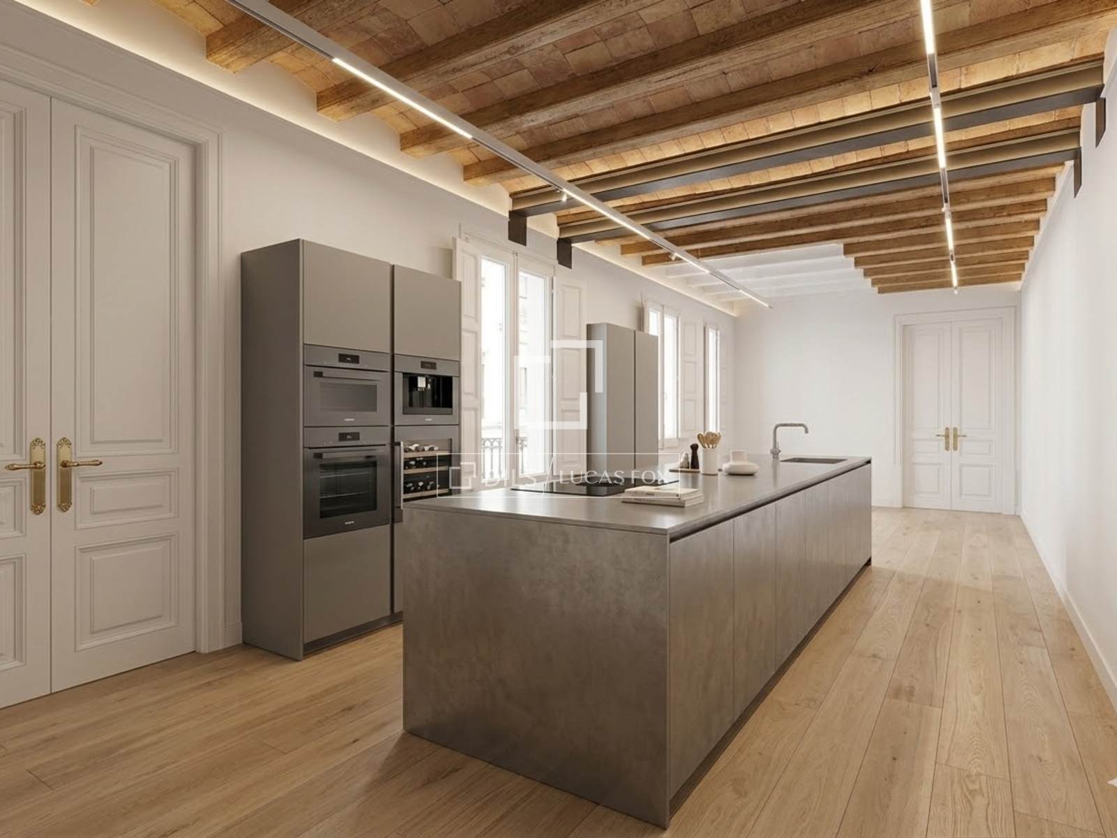 Apartamento de lujo de 3 dormitorios y 2 baños, presentado como una oportunidad de reforma a medida, en venta en Gótico, Barcelona.