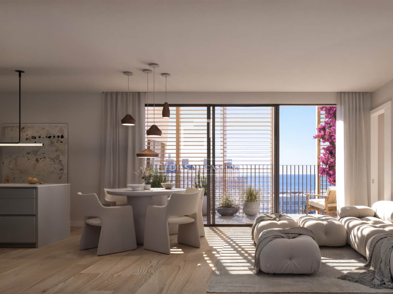 New build 2 Bedroom apartment with 19m² terrace for sale in Vila Olímpica, Barcelona