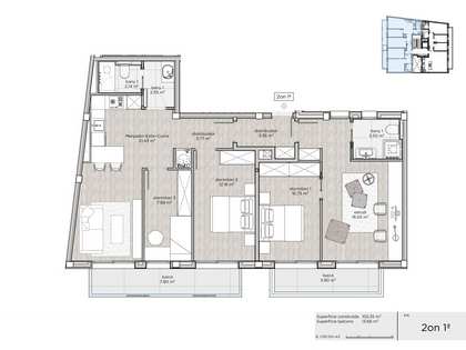 Apartmento de 102m² with 14m² terraço à venda em Castelldefels