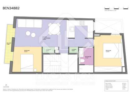 Appartement de 61m² a vendre à Eixample Droite avec 20m² terrasse