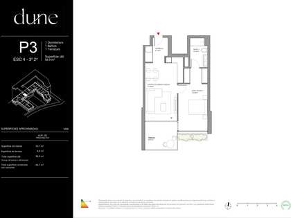 Appartamento di 58m² con 8m² terrazza in vendita a Cubelles