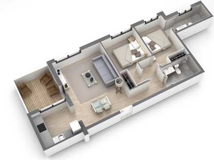 72m² Dachwohnung mit 8m² terrasse zum Verkauf in Gavà Mar