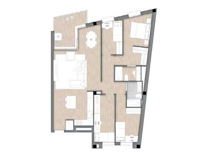 Appartement de 102m² a vendre à Vilanova i la Geltrú avec 7m² terrasse
