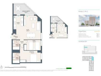 92m² lägenhet med 9m² terrass till salu i Alicante ciudad