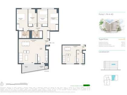 124m² lägenhet med 7m² terrass till salu i Alicante ciudad