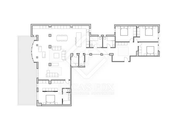 Appartement van 238m² te koop met 50m² terras in Gran Vía