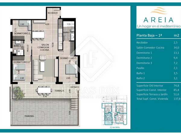 Appartamento di 138m² con 51m² terrazza in vendita a Calafell