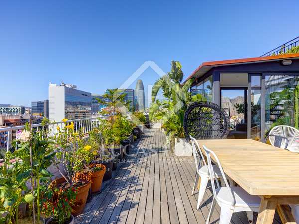 58m² apartment with 108m² terrace for sale in Poblenou