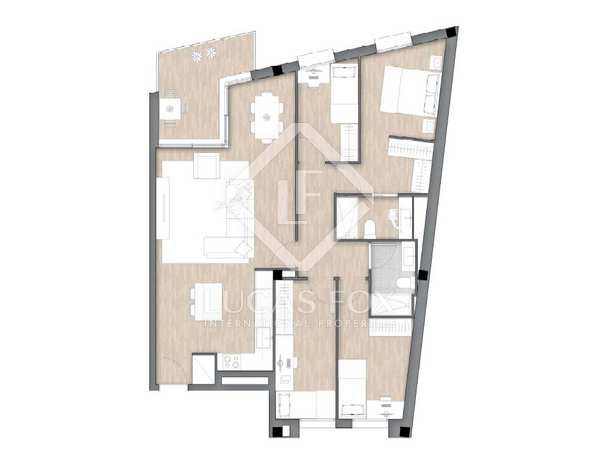 102m² apartment with 7m² terrace for sale in Vilanova i la Geltrú