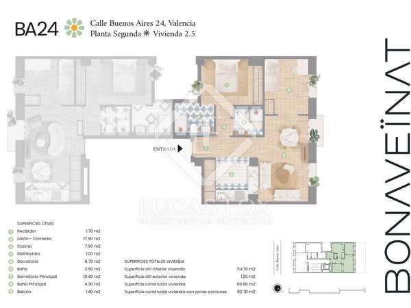 82m² apartment for sale in Ruzafa, Valencia