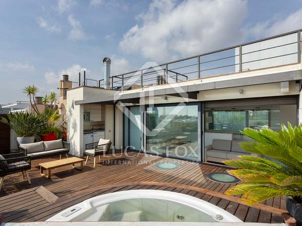 Penthouse van 130m² te huur met 25m² terras in Barceloneta