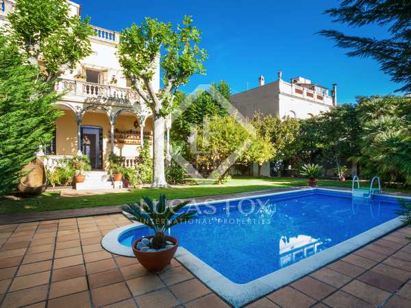 5-bedroom house to rent with a garden and pool in Argentona