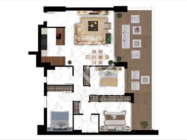 Appartement van 140m² te koop met 37m² terras in San Pedro de Alcántara