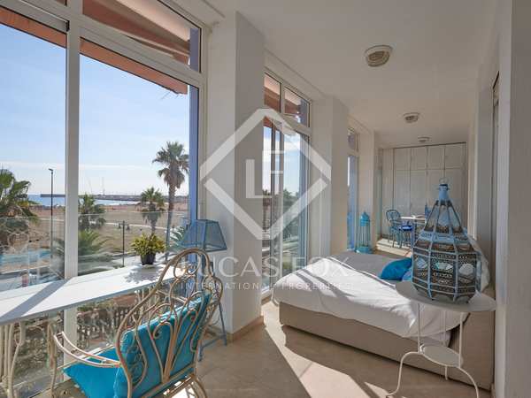 Appartement van 150m² te huur met 20m² terras in Playa Malvarrosa/Cabanyal