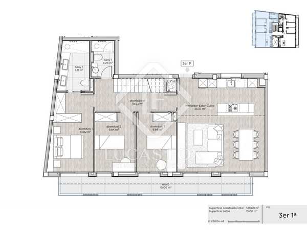 Appartement van 150m² te koop met 31m² terras in Castelldefels